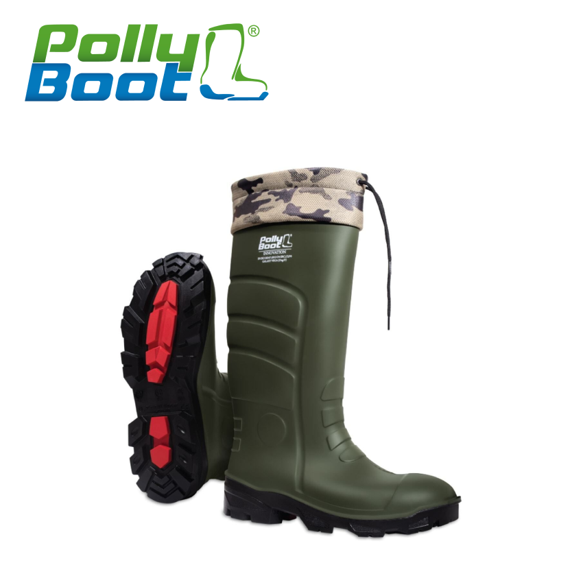Polly Boot Erkek Haki Galaxy Vega O4 (KORUMASIZ)uzun Boğazlı İş Çizmesi